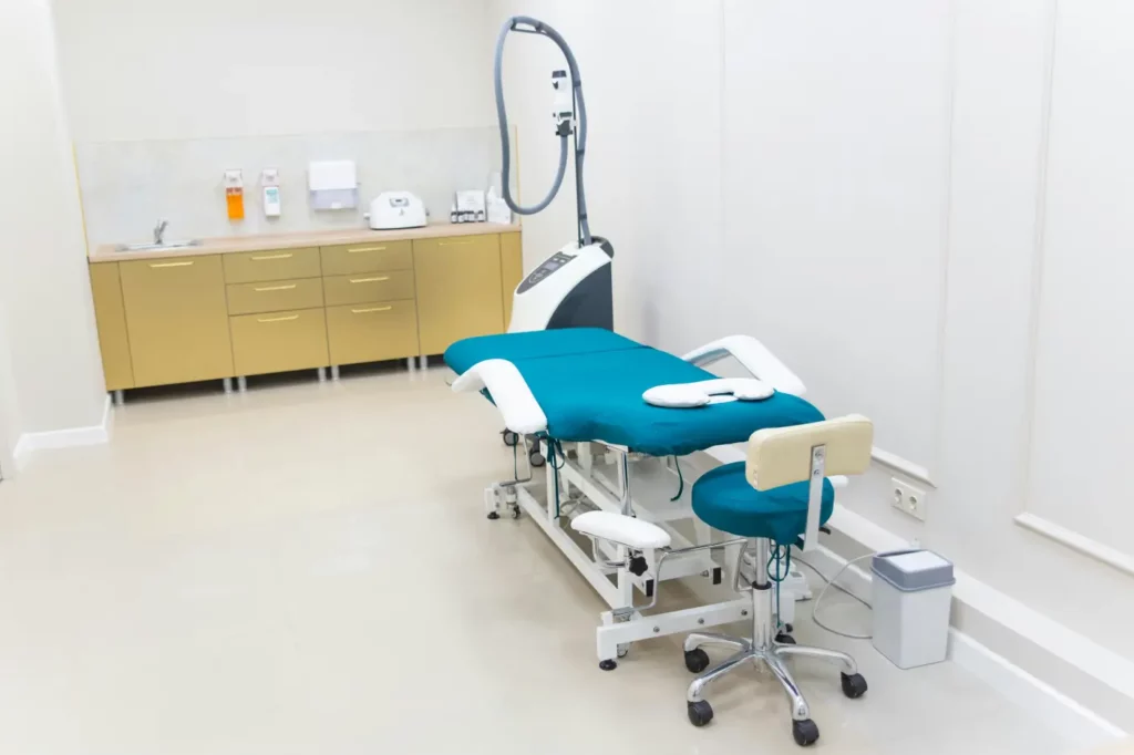 Modern aesthetic treatment room in a private clinic